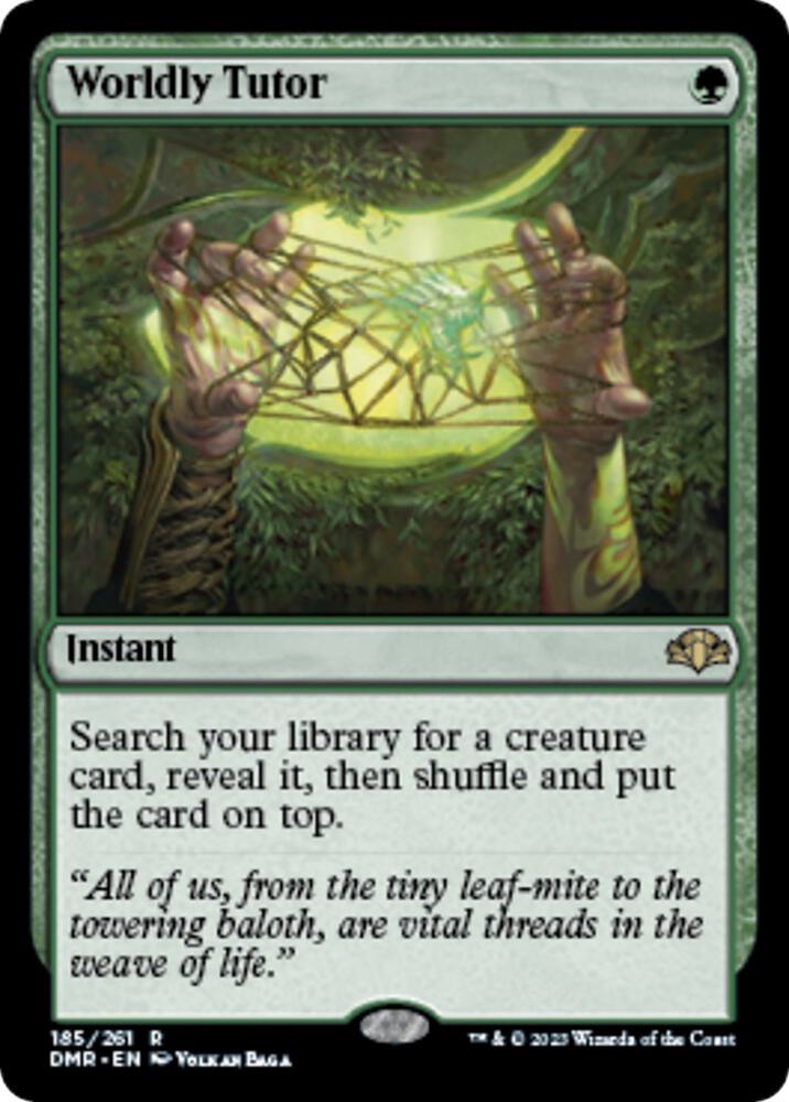 Worldly Tutor (185) [Dominaria Remastered]