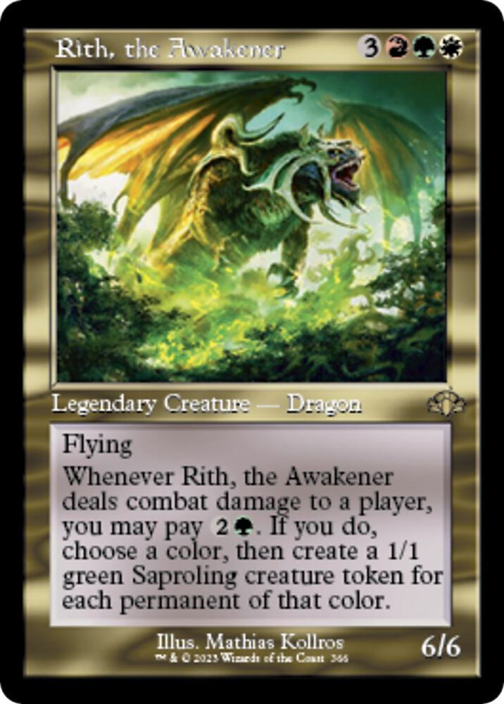 Rith, the Awakener (Retro Frame) (366) [Dominaria Remastered]