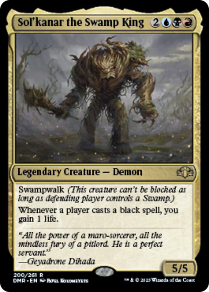 Sol'kanar the Swamp King (200) [Dominaria Remastered]