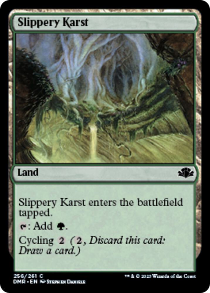 Slippery Karst (256) [Dominaria Remastered]