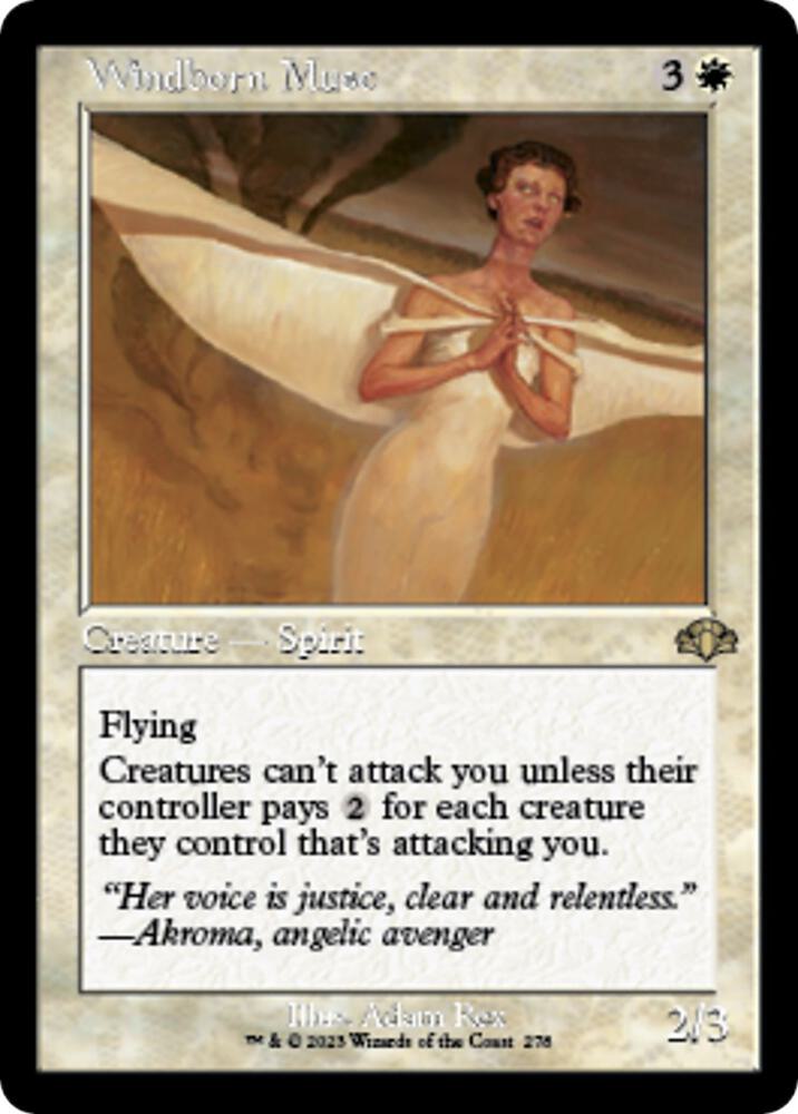 Windborn Muse (Retro Frame) (278) [Dominaria Remastered]