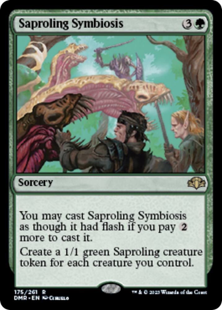 Saproling Symbiosis (175) [Dominaria Remastered]