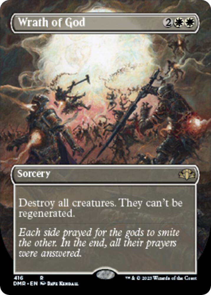 Wrath of God (Borderless) (416) [Dominaria Remastered] [Borderless]