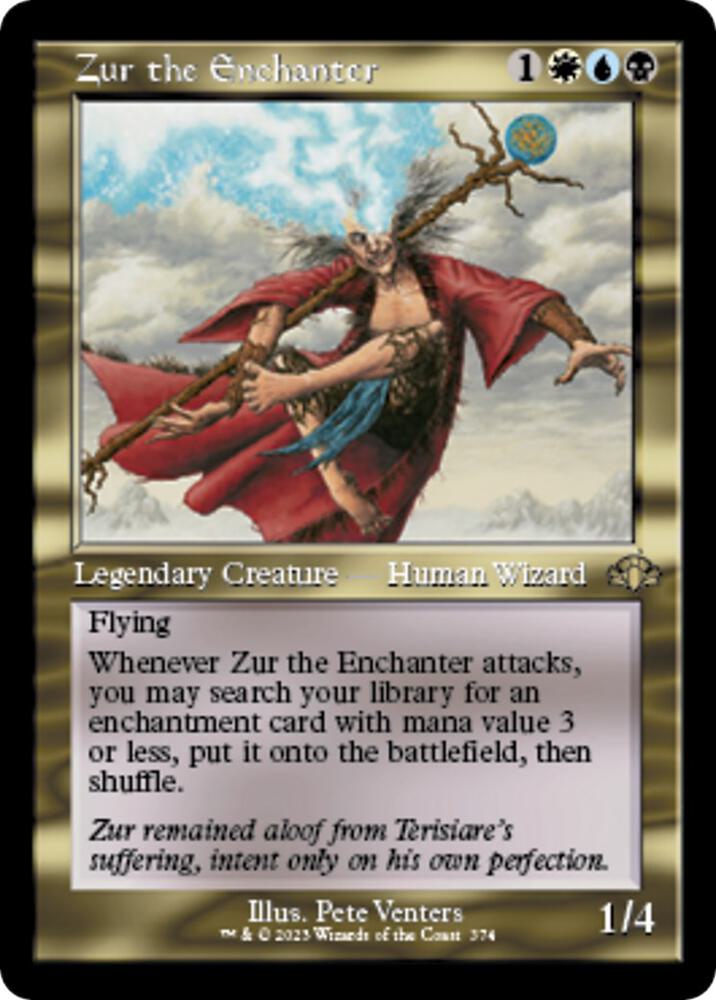 Zur the Enchanter (Retro Frame) (374) [Dominaria Remastered]