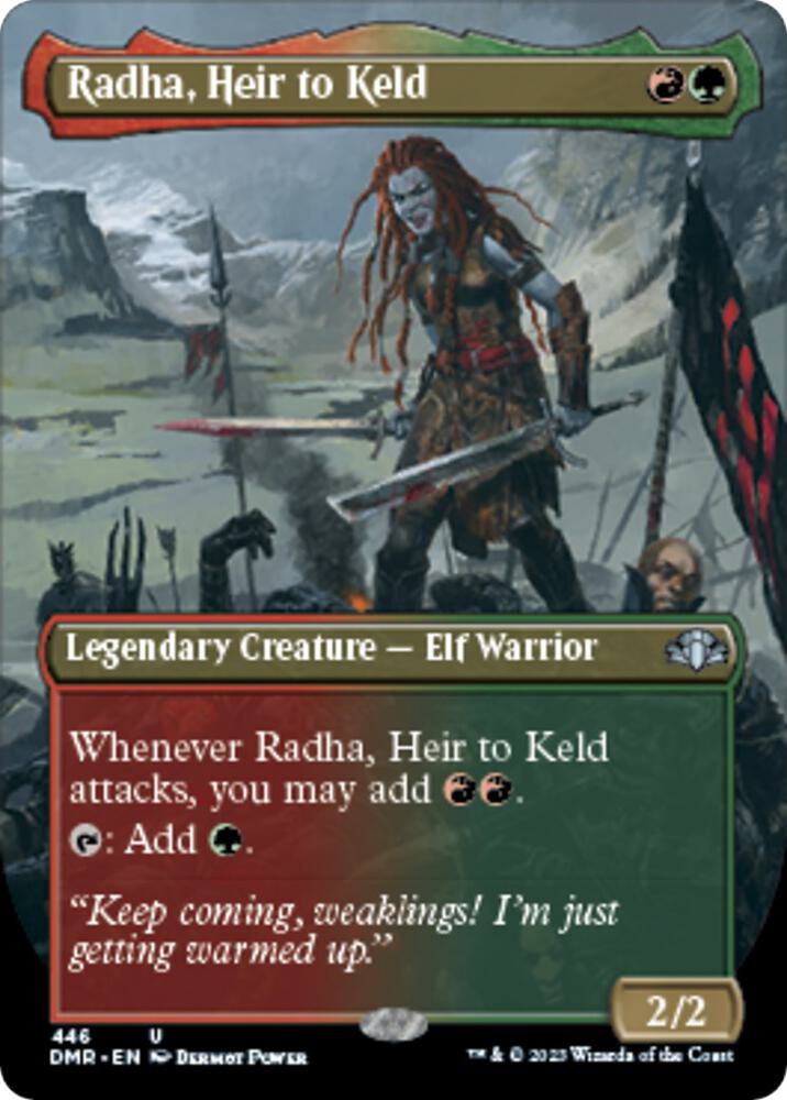 Radha, Heir to Keld (Borderless) (446) [Dominaria Remastered] [Borderless]