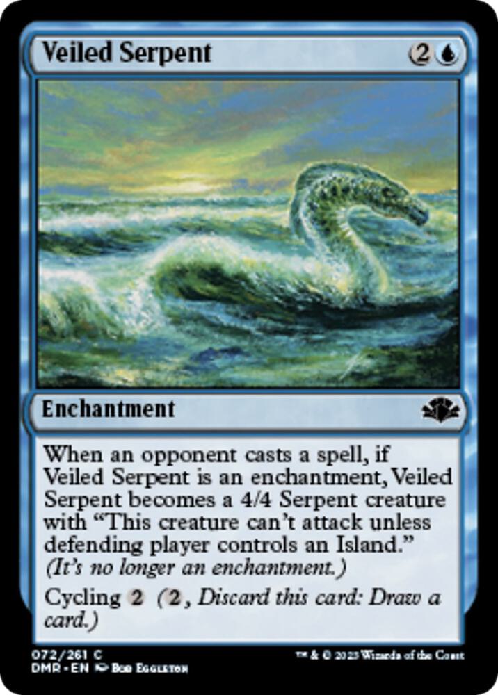 Veiled Serpent (72) [Dominaria Remastered]