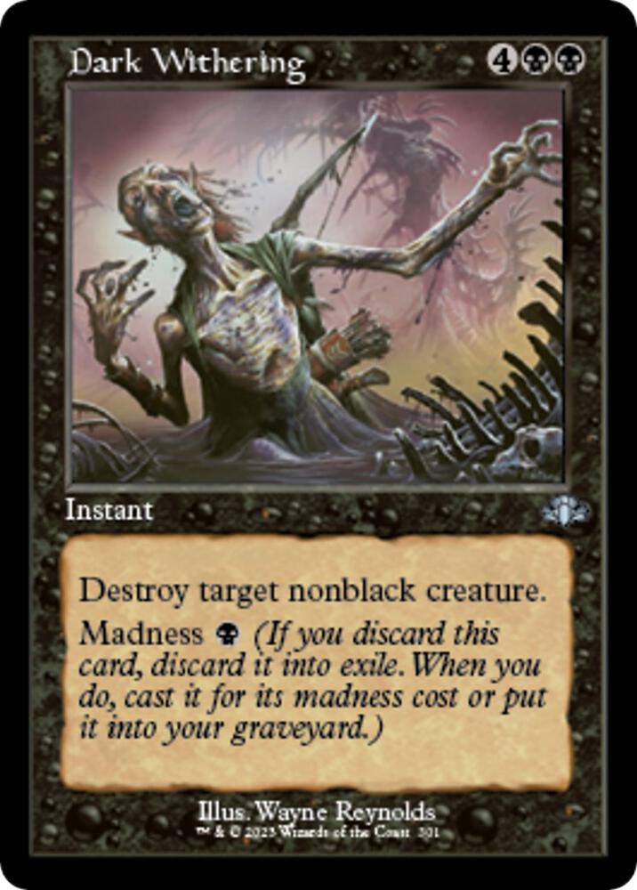 Dark Withering (Retro Frame) (301) [Dominaria Remastered]