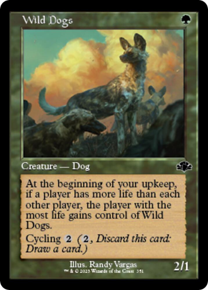 Wild Dogs (Retro Frame) (351) [Dominaria Remastered]