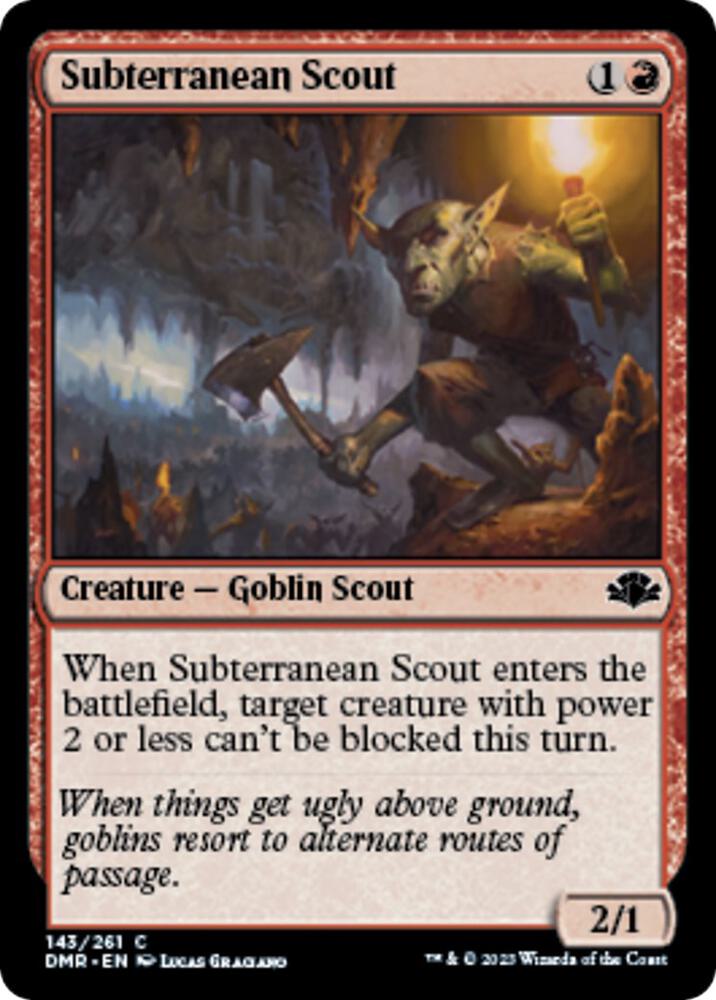 Subterranean Scout (143) [Dominaria Remastered]