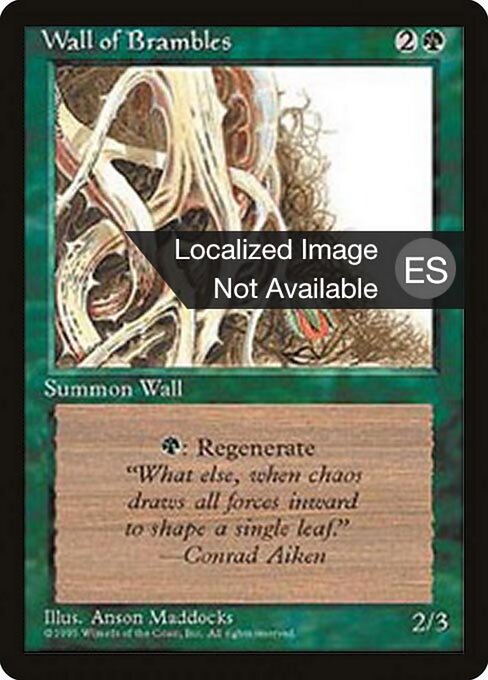 Wall of Brambles (282) [Fourth Edition Foreign Black Border]