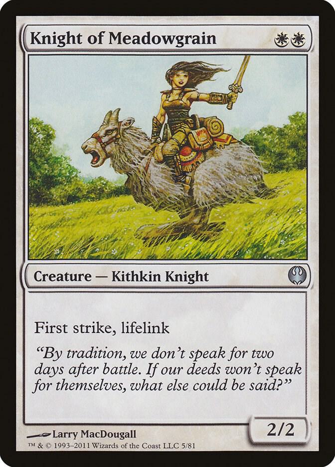 Knight of Meadowgrain (5) [Duel Decks: Knights vs. Dragons]