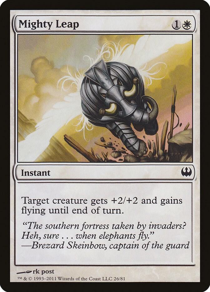 Mighty Leap (26) [Duel Decks: Knights vs. Dragons]