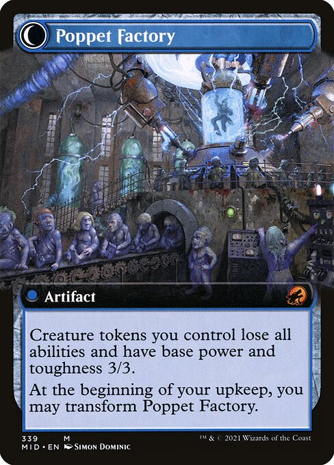 Poppet Stitcher (Extended Art) (339) [Innistrad: Midnight Hunt] [Extended Art] Reverse
