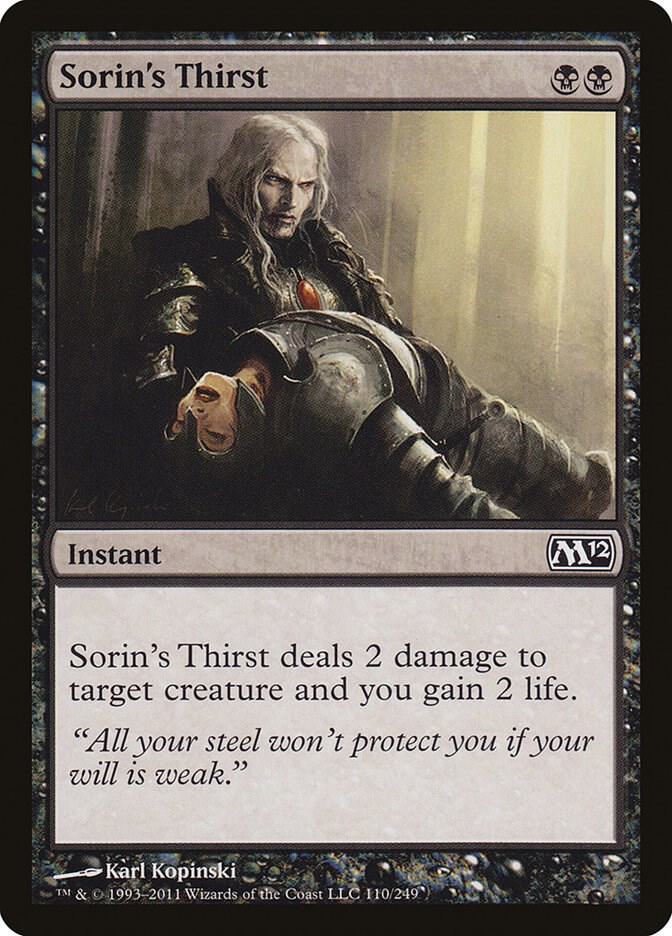 Sorin's Thirst (110) [Magic 2012]