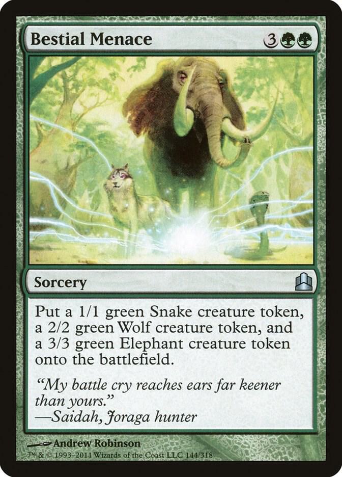 Bestial Menace (144) [Commander]