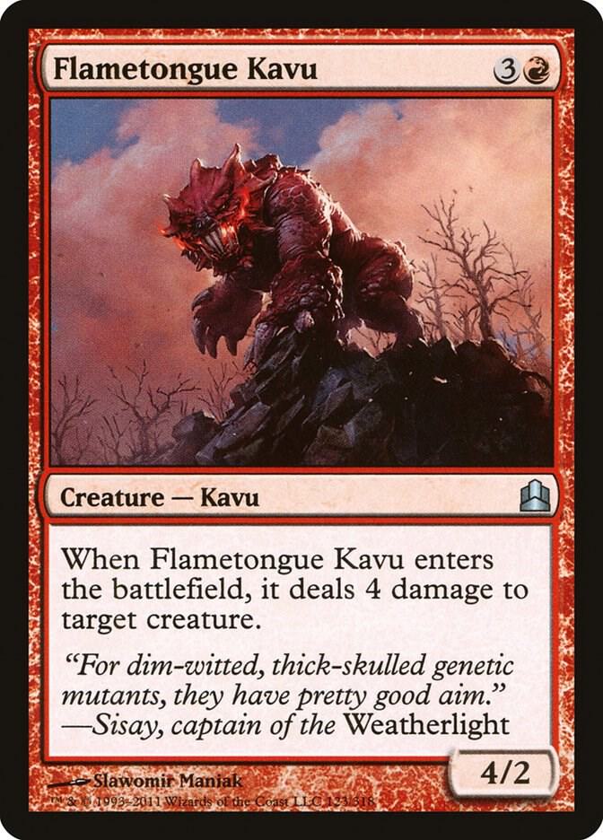 Flametongue Kavu (123) [Commander]