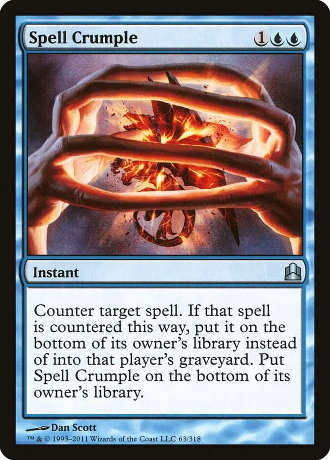 Spell Crumple (63) [Commander]