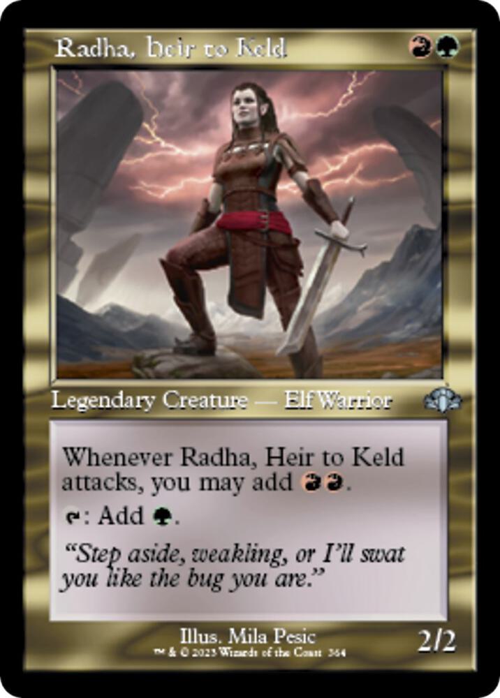 Radha, Heir to Keld (Retro Frame) (364) [Dominaria Remastered]