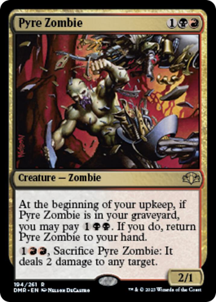 Pyre Zombie (194) [Dominaria Remastered]