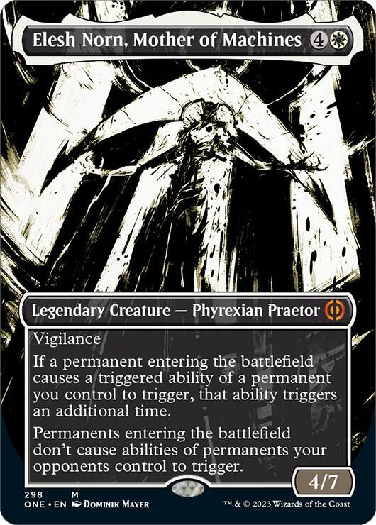 Elesh Norn, Mother of Machines (Showcase) (298) [Phyrexia: All Will Be One] [Showcase, Borderless]