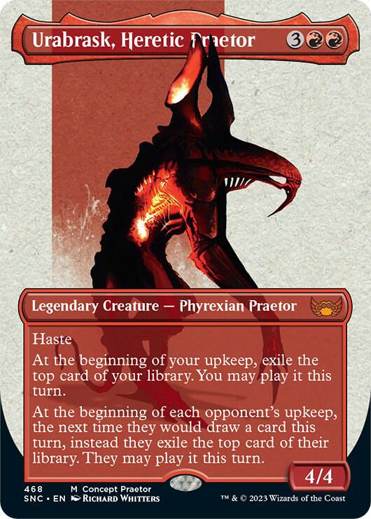 Urabrask, Heretic Praetor (Concept Praetor) (468) [Phyrexia: All Will Be One] [Borderless]