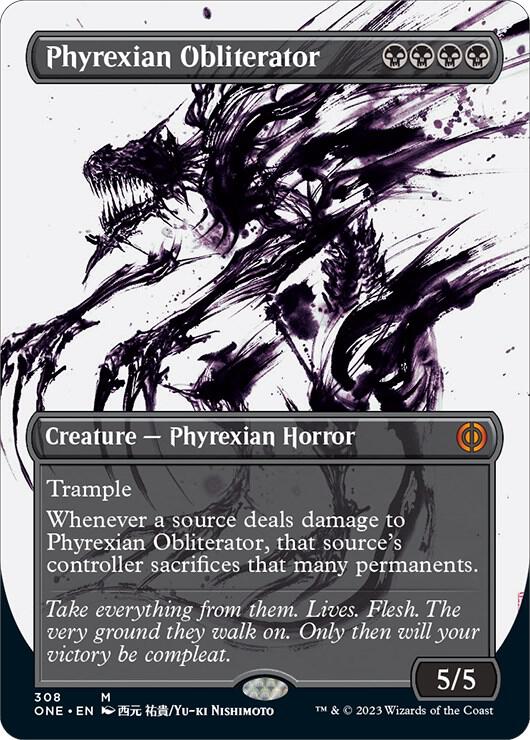 Phyrexian Obliterator (Showcase) (308) [Phyrexia: All Will Be One] [Showcase, Borderless]