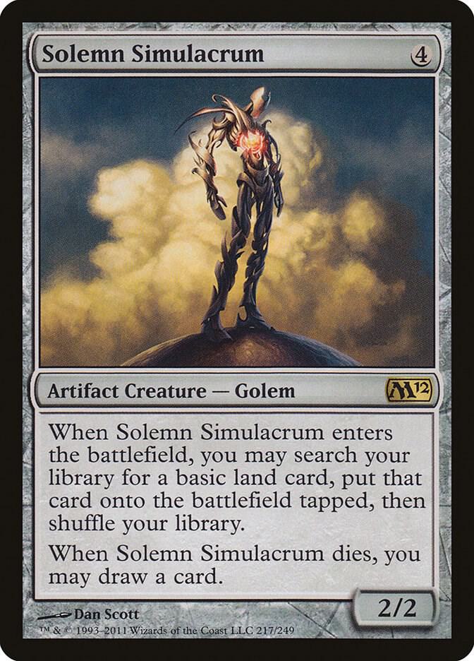 Solemn Simulacrum (217) [Magic 2012]