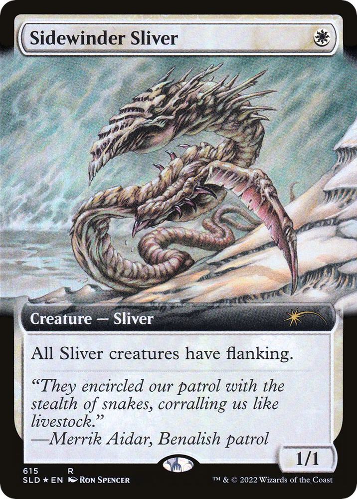 Sidewinder Sliver (Extended Art) (615) [Secret Lair Drop] [Extended Art]