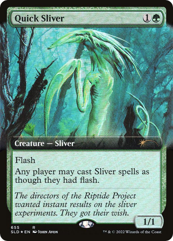 Quick Sliver (Extended Art) (655) [Secret Lair Drop] [Extended Art]