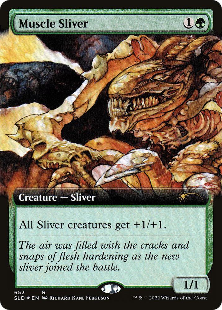 Muscle Sliver (Extended Art) (653) [Secret Lair Drop] [Extended Art]