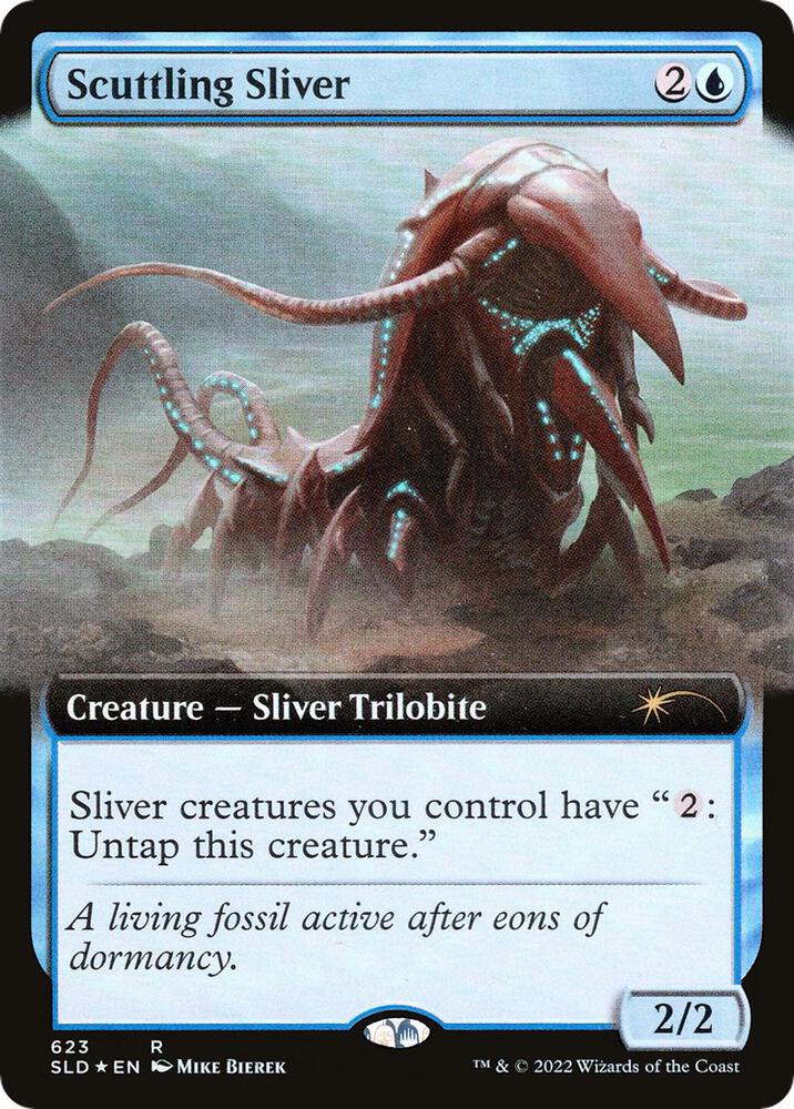Scuttling Sliver (Extended Art) (623) [Secret Lair Drop] [Extended Art]