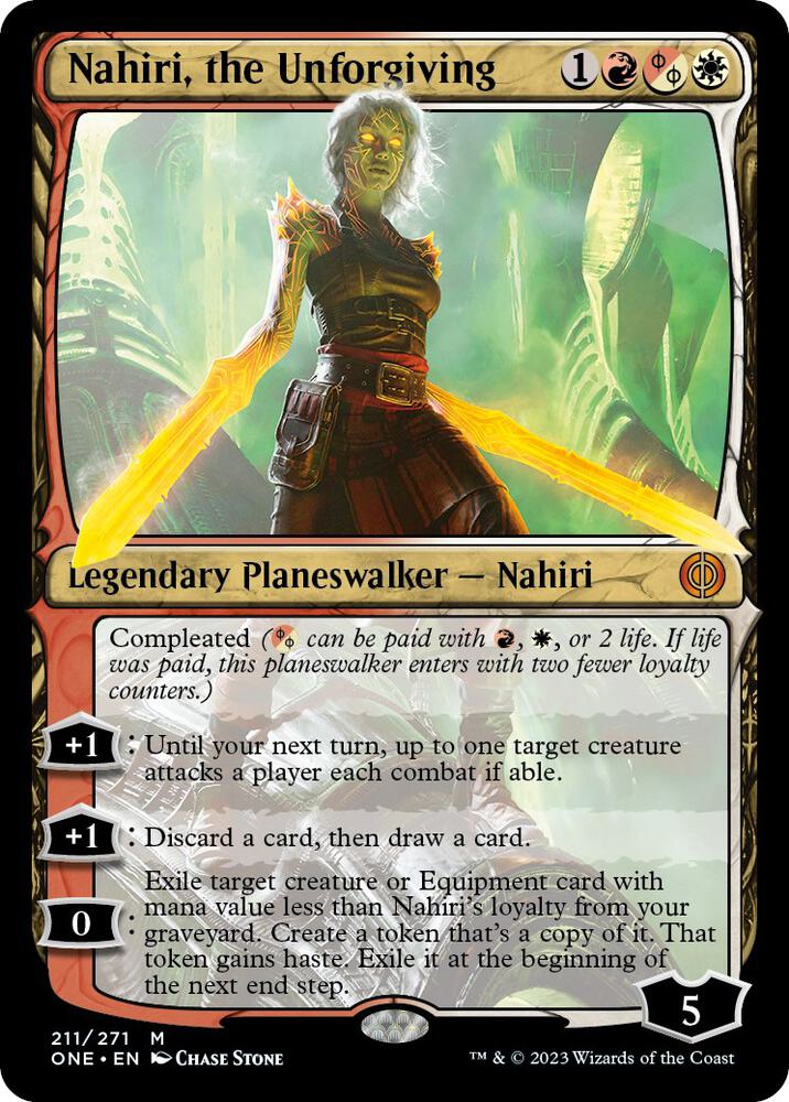 Nahiri, the Unforgiving (211) [Phyrexia: All Will Be One]
