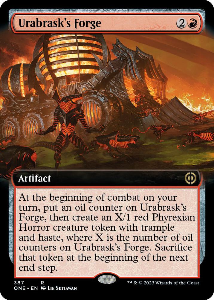 Urabrask's Forge (Extended Art) (387) [Phyrexia: All Will Be One] [Extended Art]