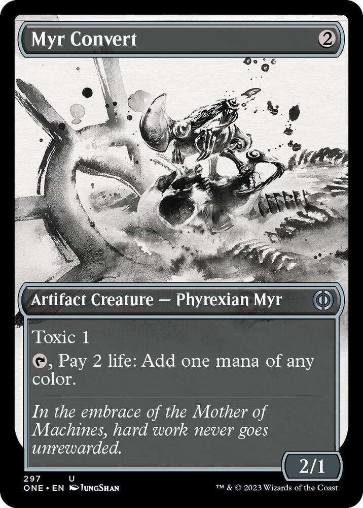 Myr Convert (Showcase) (297) [Phyrexia: All Will Be One] [Showcase]