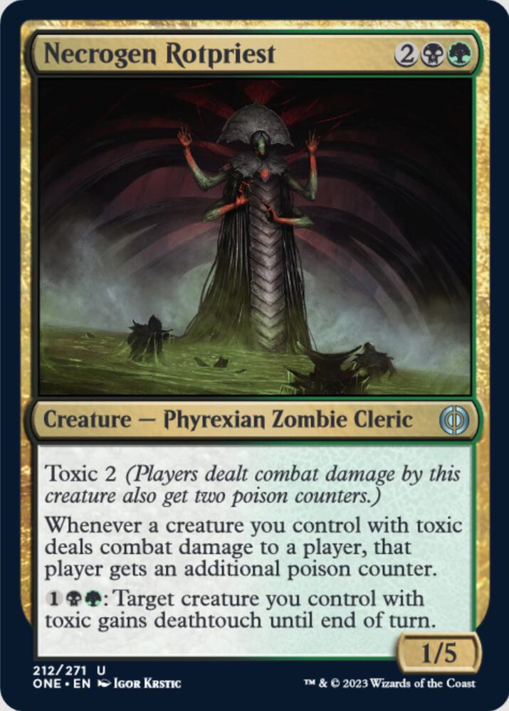 Necrogen Rotpriest (212) [Phyrexia: All Will Be One]