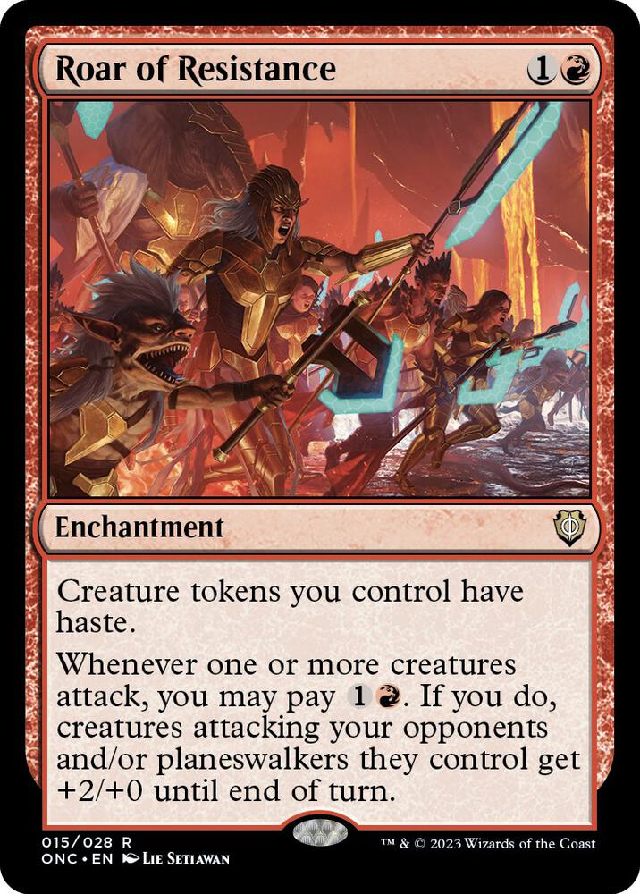 Roar of Resistance (15) [Phyrexia: All Will Be One Commander]