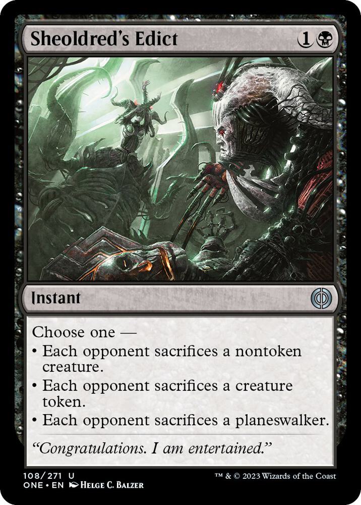 Sheoldred's Edict (108) [Phyrexia: All Will Be One]