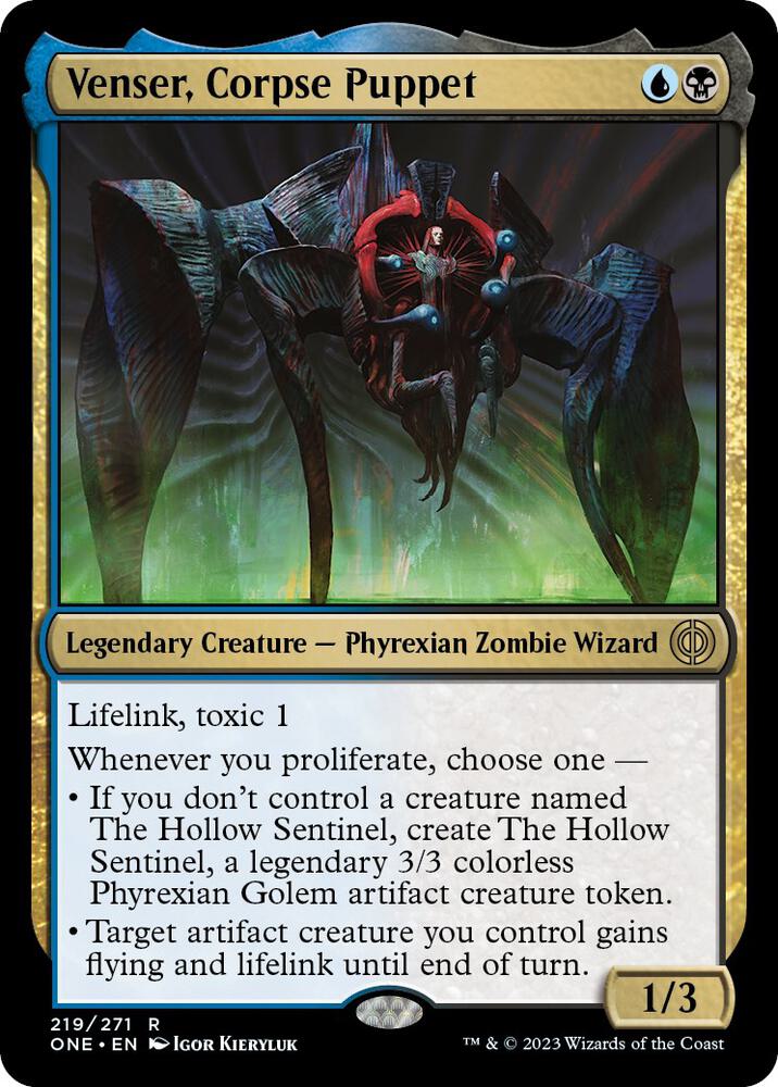 Venser, Corpse Puppet (219) [Phyrexia: All Will Be One]