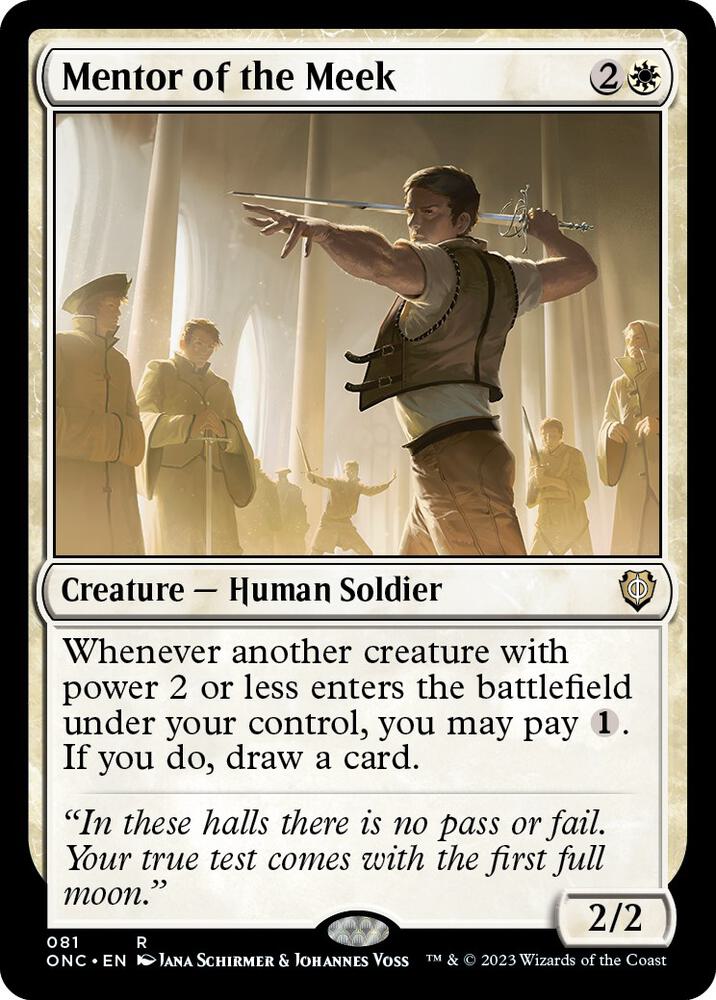 Mentor of the Meek (81) [Phyrexia: All Will Be One Commander]