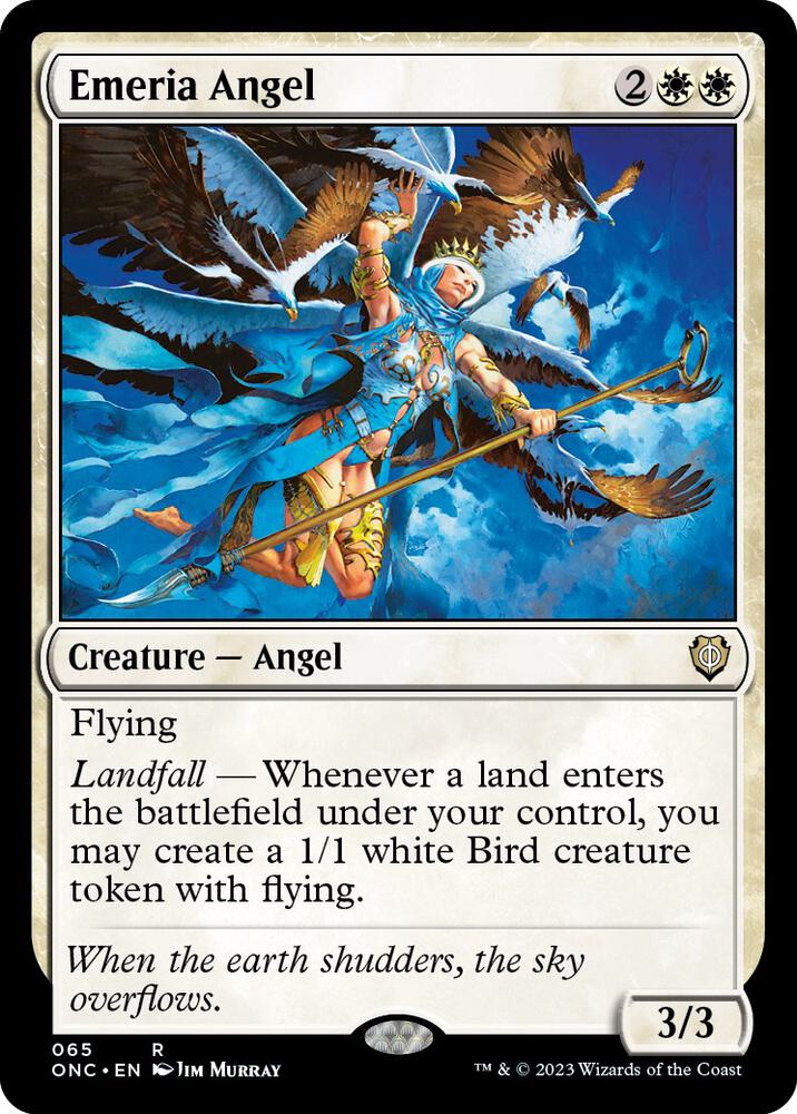Emeria Angel (65) [Phyrexia: All Will Be One Commander]