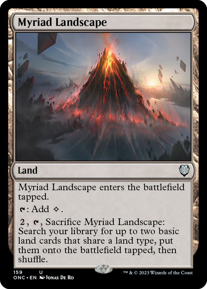 Myriad Landscape (159) [Phyrexia: All Will Be One Commander]