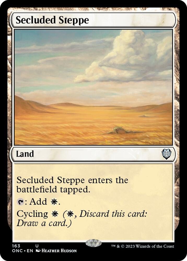 Secluded Steppe (163) [Phyrexia: All Will Be One Commander]