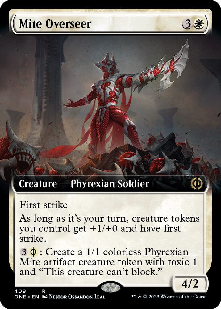Mite Overseer (Extended Art) (409) [Phyrexia: All Will Be One] [Extended Art]