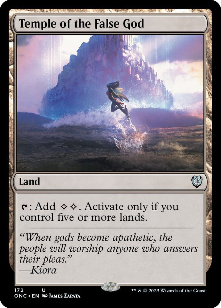 Temple of the False God (172) [Phyrexia: All Will Be One Commander]
