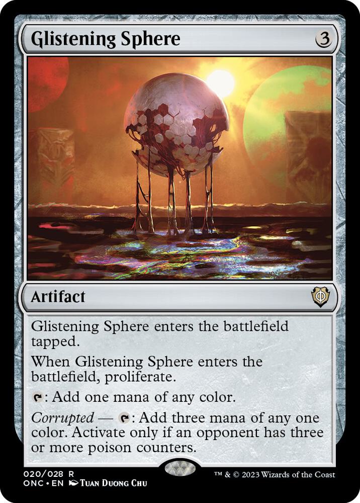 Glistening Sphere (20) [Phyrexia: All Will Be One Commander]