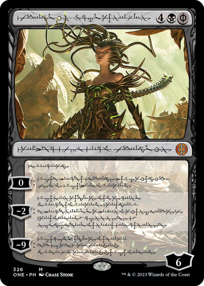 Vraska, Betrayal's Sting (Phyrexian) (326) [Phyrexia: All Will Be One] [Showcase]