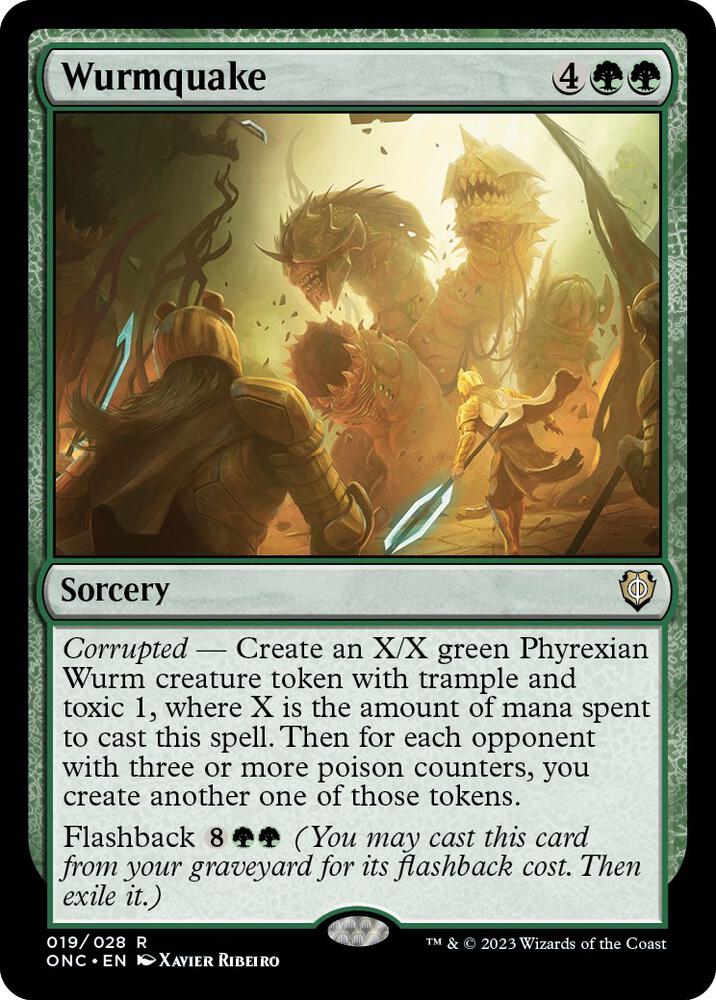 Wurmquake (19) [Phyrexia: All Will Be One Commander]