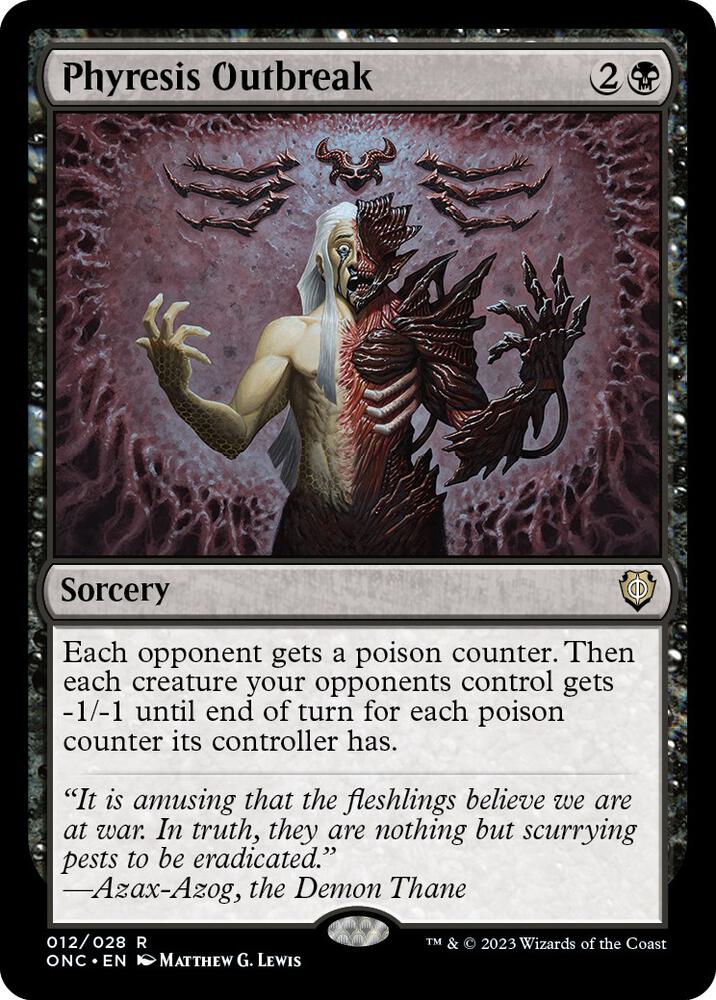 Phyresis Outbreak (12) [Phyrexia: All Will Be One Commander]