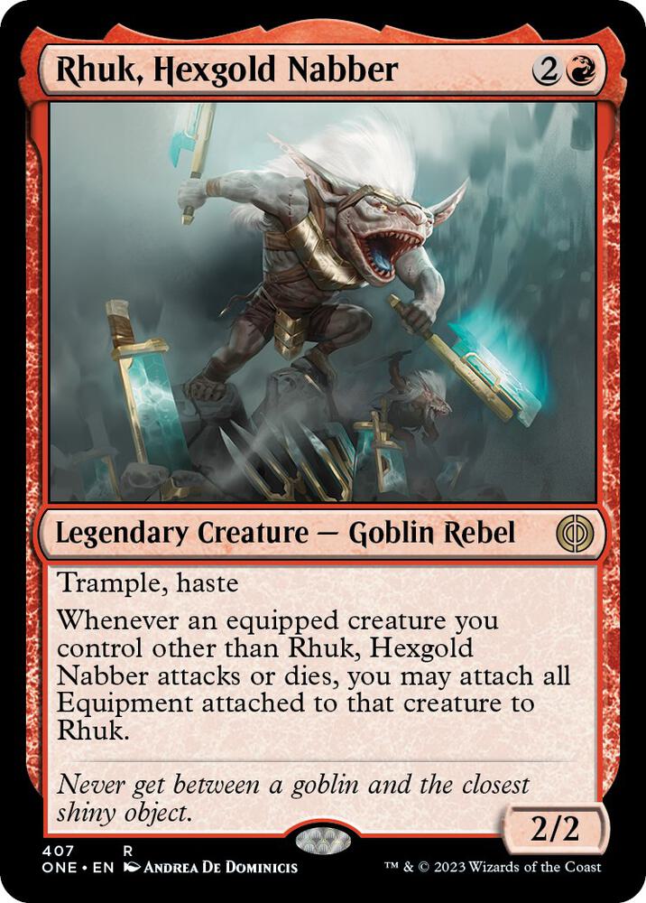 Rhuk, Hexgold Nabber (407) [Phyrexia: All Will Be One]