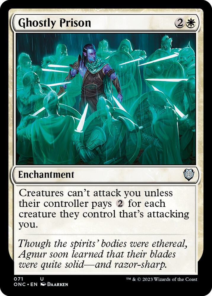 Ghostly Prison (71) [Phyrexia: All Will Be One Commander]
